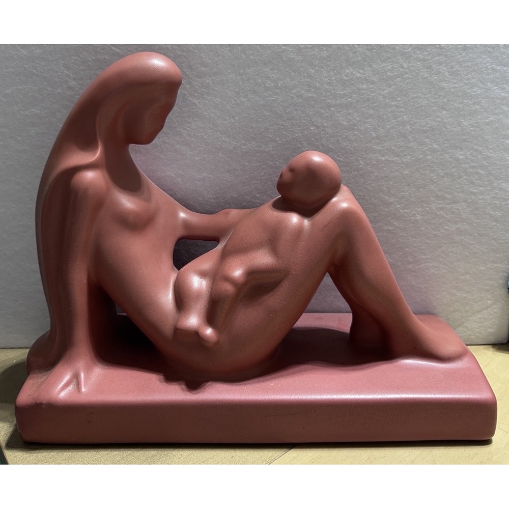 Vintage Royal Haeger‎ "Mother and Child" Ceramic Statue Sculpture -